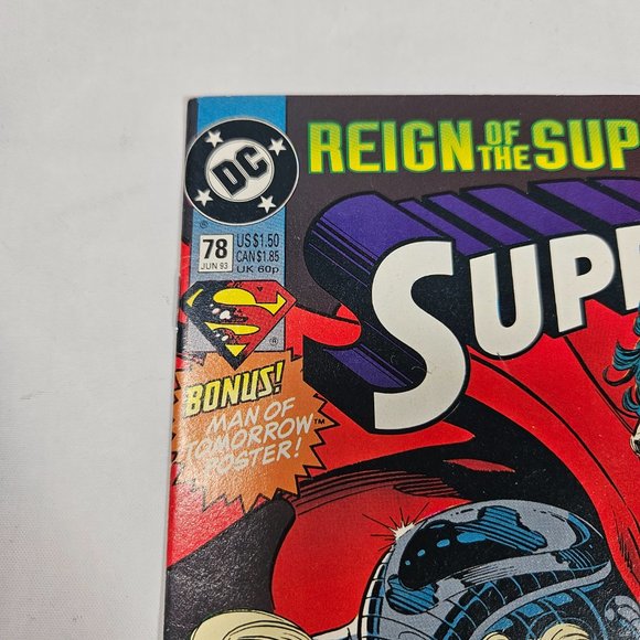 DC Superman Doomsday for Doomsday #78 1993 Comic Book Jurgens Breeding - Picture 2 of 7